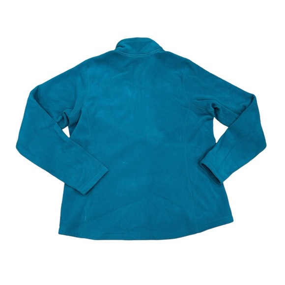 Womens REI Co-op XL 16 - 18 Full Zip Aqua Teal Fleece Shirt Top Long Sleeve Logo - Picture 4 of 9